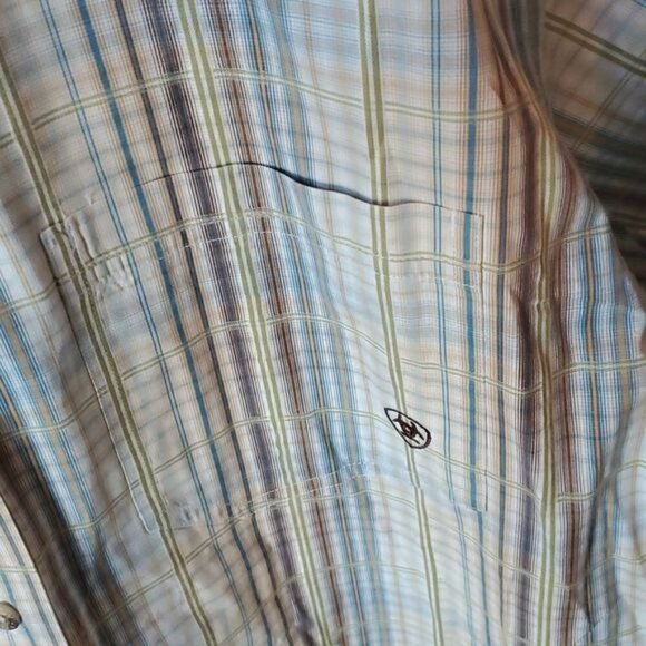 Ariat Pro Series Embroidered Front & Back Long Slv Button Down Sz L (XL) Shirt - Picture 7 of 14